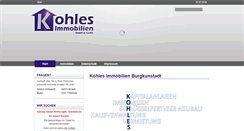 Desktop Screenshot of kohles-immobilien.de